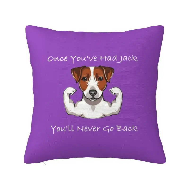 

Забавный Джек Рассел-терьер на заказ, скандинавский декоративный чехол для подушки, декоративный чехол для салона, диванная подушка для собак