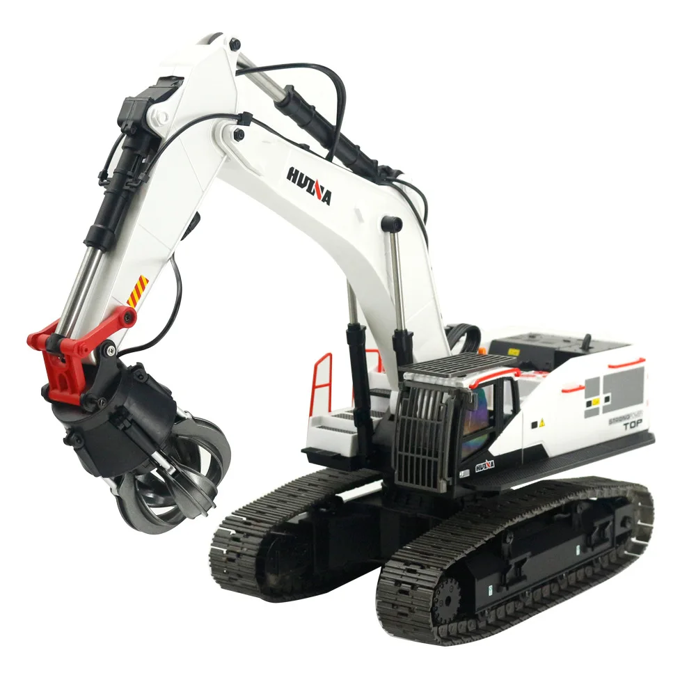 Remote Control Engineering Vehicle Huina Toy 1594 22 Tong Alloy Model Modification Machine 1:14 Electric Excavator Boys Toy