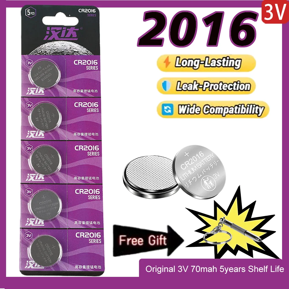 5-35pcs CR2016 Button Batteries CR2016 BR2016 DL2016 LM2016 Cell Coin Lithium Battery 3V CR 2016 For Watch Electronic