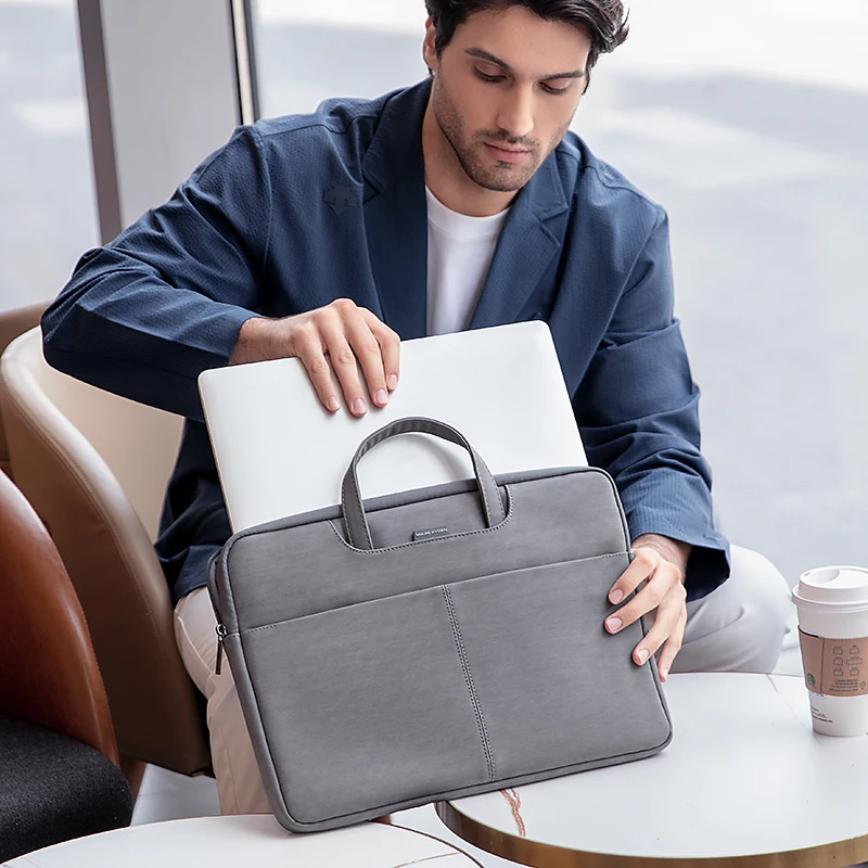 MARK RYDEN Laptop Bag 13.3/15.6 inch Shockproof Polyester Briefcase with YKK Zipper & Luggage Strap