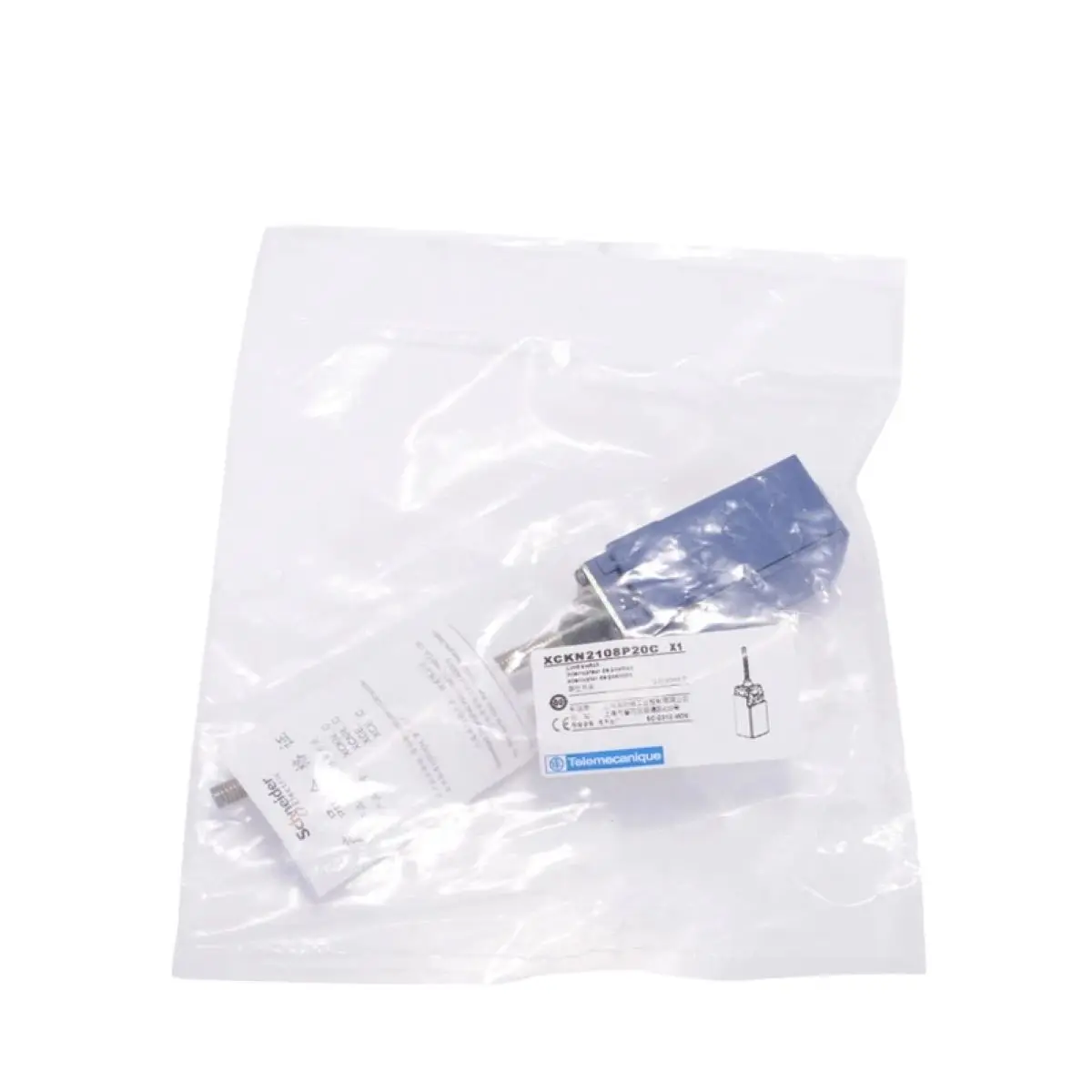 Switches XC Standard, XCKN, spring rod lever nitrile boot, 1NC+1 NO, snap, M20 XCKN2108P20C