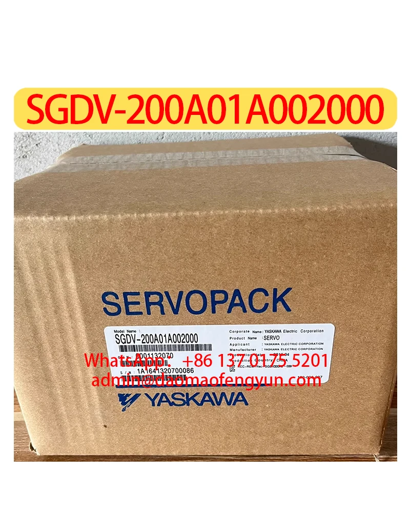 Servo Drive Brand New SGDV-200A01A002000 Original Genuine，Fast Shipping，SGDV 200A01A002000