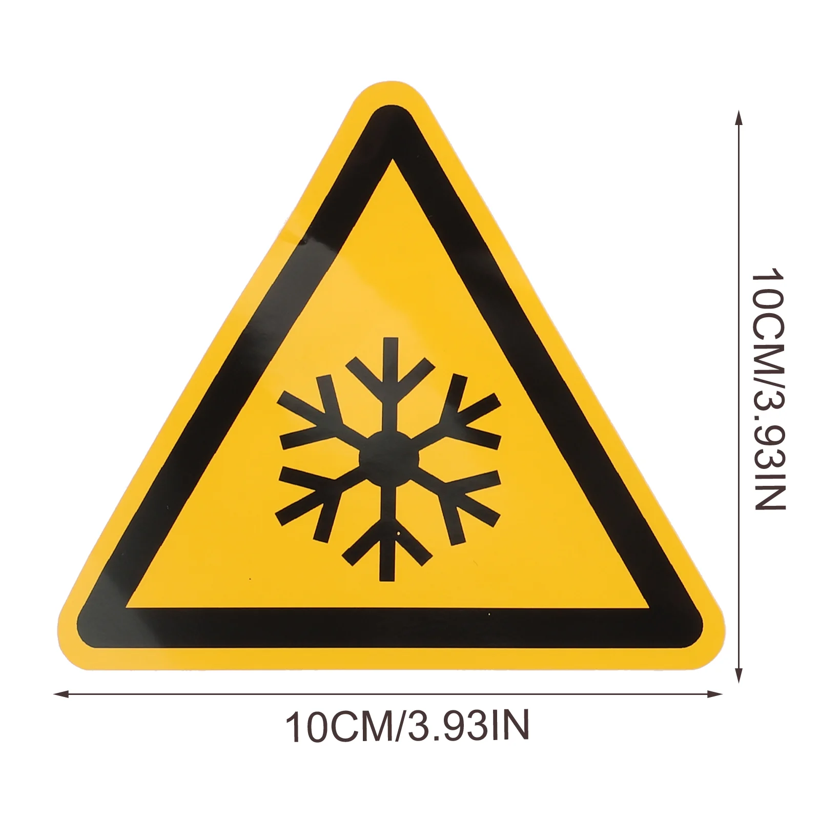 3 Pcs Warning Stickers Equipment Label Low Temp Labels Sign Caution Temperature Self-adhesive Vinyl