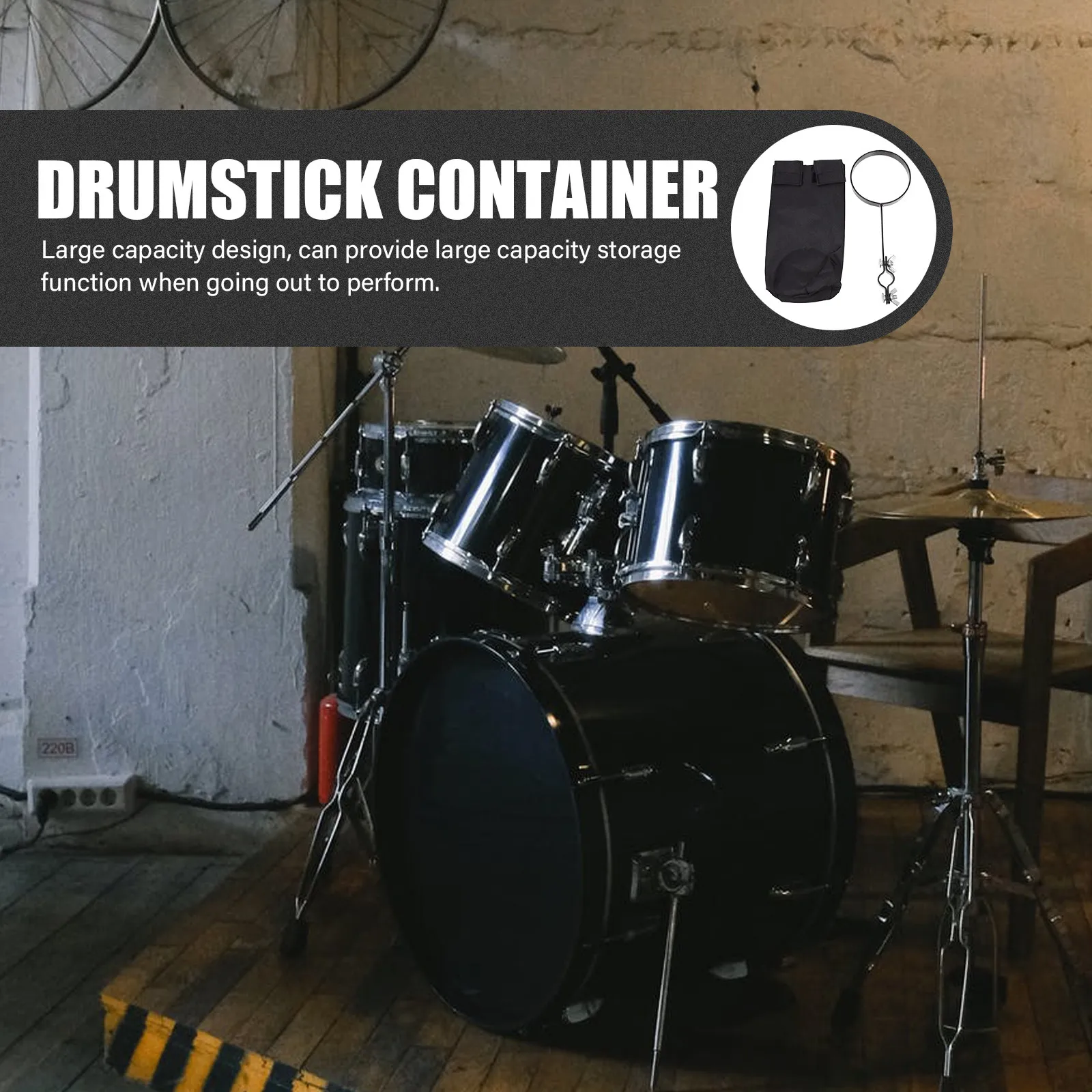 

Набор из 1 прочного контейнера для барабанных палочек, профессиональный износостойкий чехол-контейнер для хранения палочек для барабанщиков