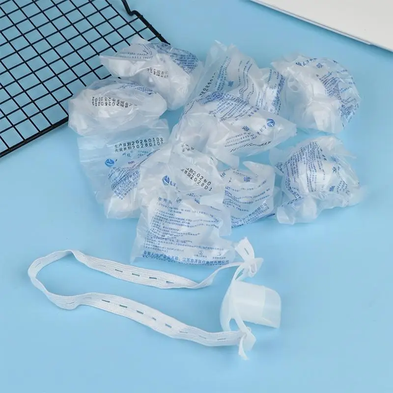 10pcs White Plastic Disposable Gastroscope Mouth Pad Oral Stopper Bite Free For Grinding Teeth Cheek Gastroscope Bite Mouth
