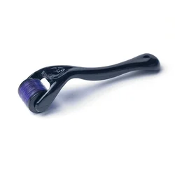 Roller Derma Roller Blue Black Dermaroller Titanium ricrescita dei capelli crescita della barba trattamento Anti perdita di capelli diradamento Receding