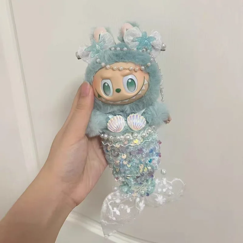 

Only Clothes Suitable For 17cm Mini Doll Mermaid Doll Clothes Shining Fairy King Multi-Color Skirt Accessories Decoration Gifts