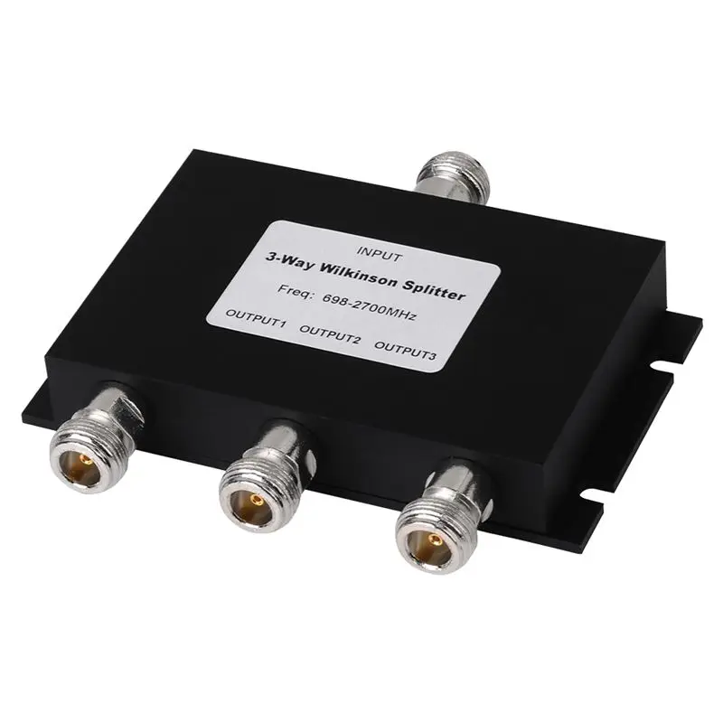 lxyb18b-1-pcs-3-way-wilkinson-splitter-power-splitter-divider-metal-698-2700mhz-gsm-3g-4g-wifi-lte-w-cdma-fdd-mobile-signal-repe