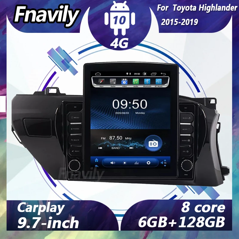 

Fnavily 9.7" Android 10 car radio For Toyota Hilux LHD RHD video navigation dvd player car stereos audio GPS DSP BT 2015-2019