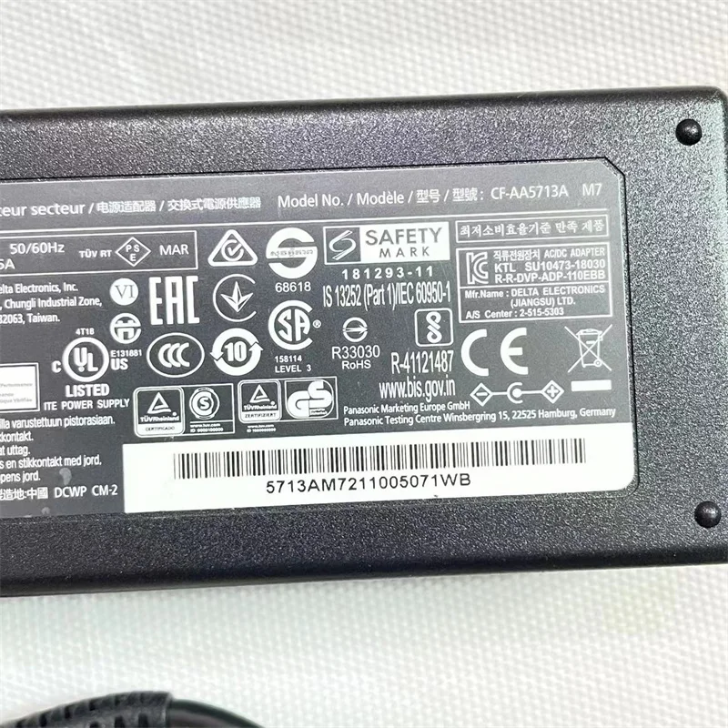 Imagem -03 - Genuine 15.6v 7.05a 110w Cf-aa5713a2e Adaptador ac Cf-aa5713a m7 my para Panasonic Toughbook Cf31 Cf52 Cf-53 Cf-53a Cf-d1 Carregador