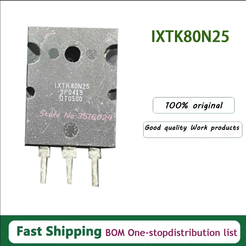 10PCS/lot  IXTK80N25  TO-264 250V 80A 100% NEW