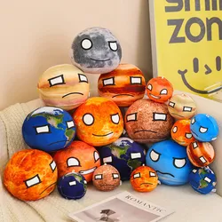 18cm Planet Pillow Plush Toy 10 Styles Earth Moon Sun Mars Doll Children's Cognitive Stuffed Doll Ornaments Polandball Pillow