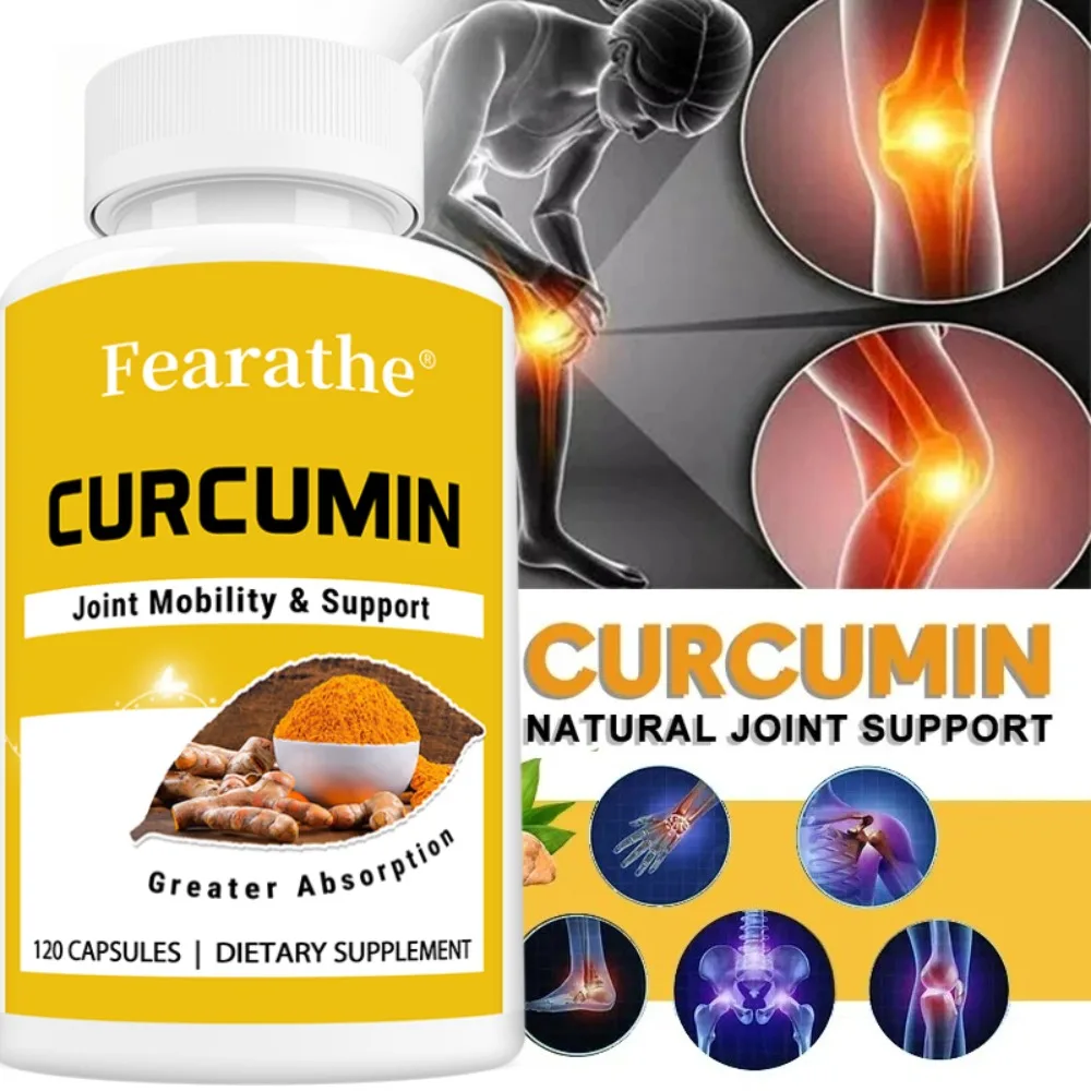 Turmeric Curcuma Plus Vegan Capsules Supports Cell Health, Antioxidants, Promotes Joint and Bone Health
