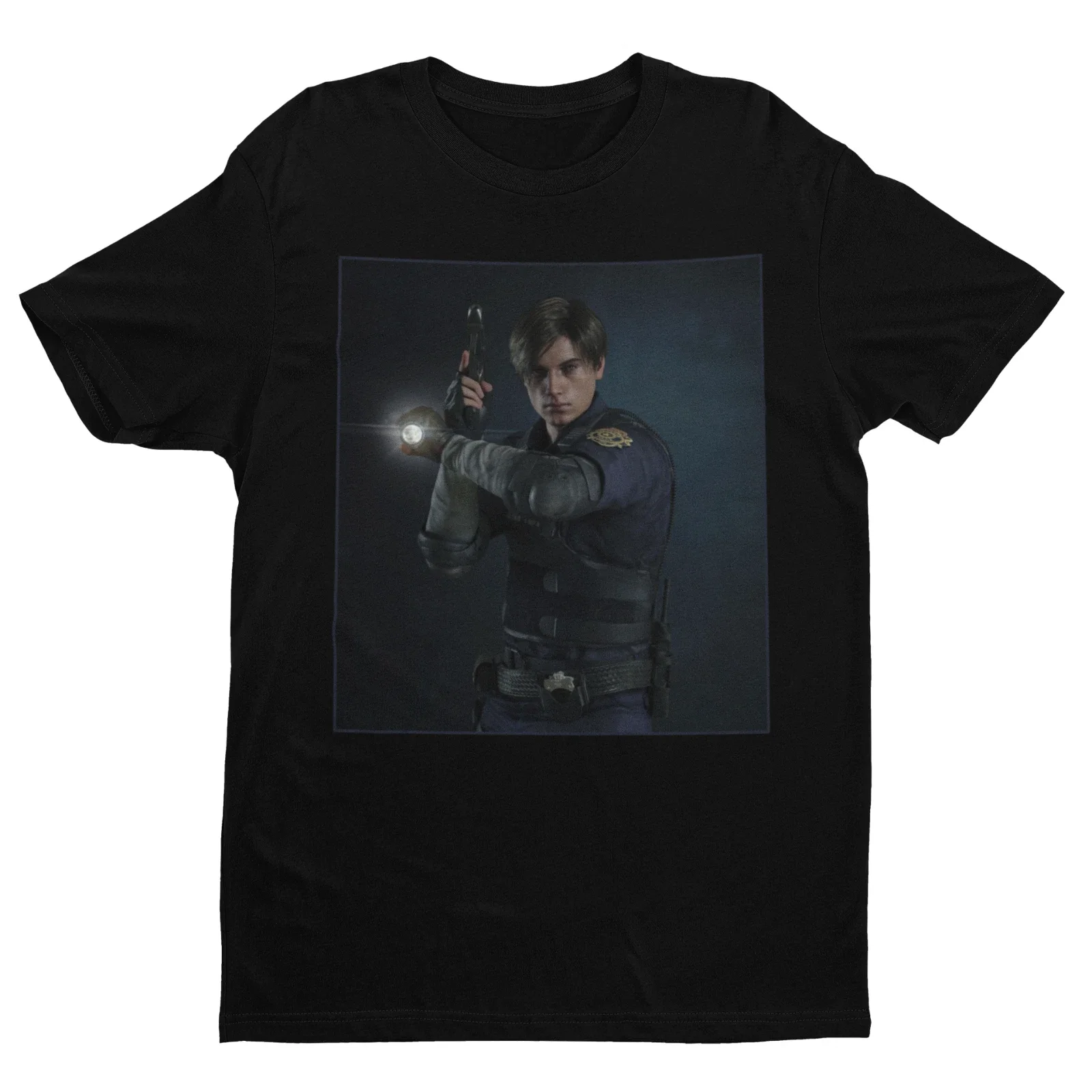 

Leon Scott Kennedy Sexy Graphic Printing Summer Luxury Brand Cotton Men's and Women's T-Shirts Short Sleeves Street Fashion