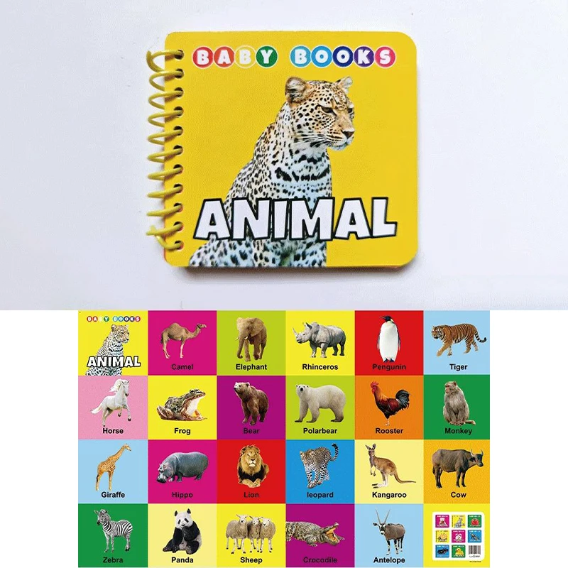 0-2 anni Inglese Bambini che imparano Libri cognitivi Libri per l'illuminazione dei bambini Libri per l'educazione precoce dei bambini Regali