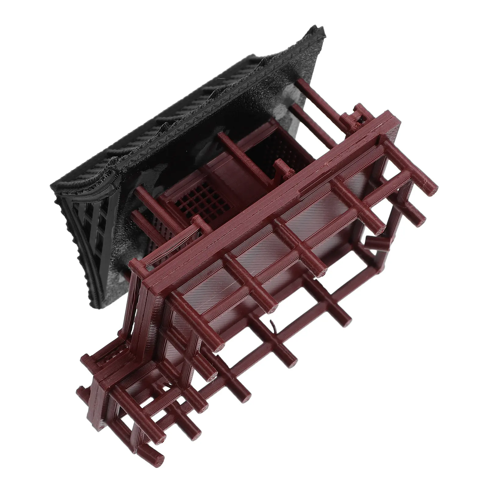 Realistic Micro Landscape Pavilion Miniature Decor for Terrarium Aquarium Bonsai Setup Elegant Intricate Compact Low Maintenance