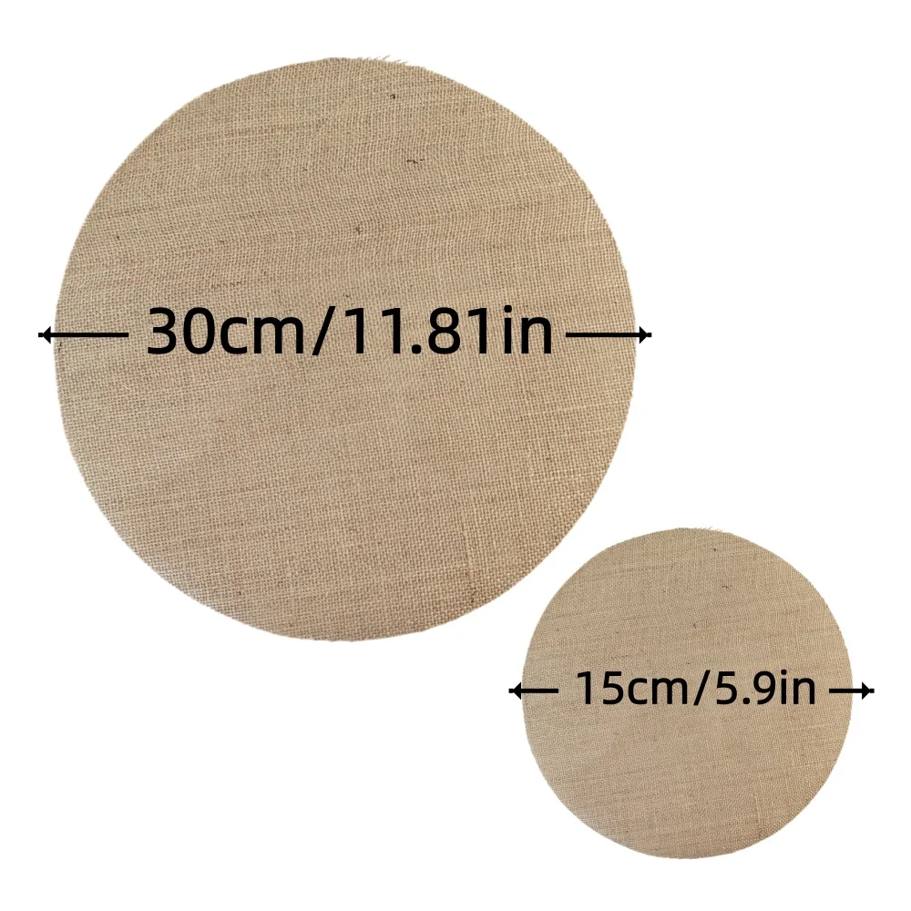 20/30/40pcs round jute placemats 11.81 