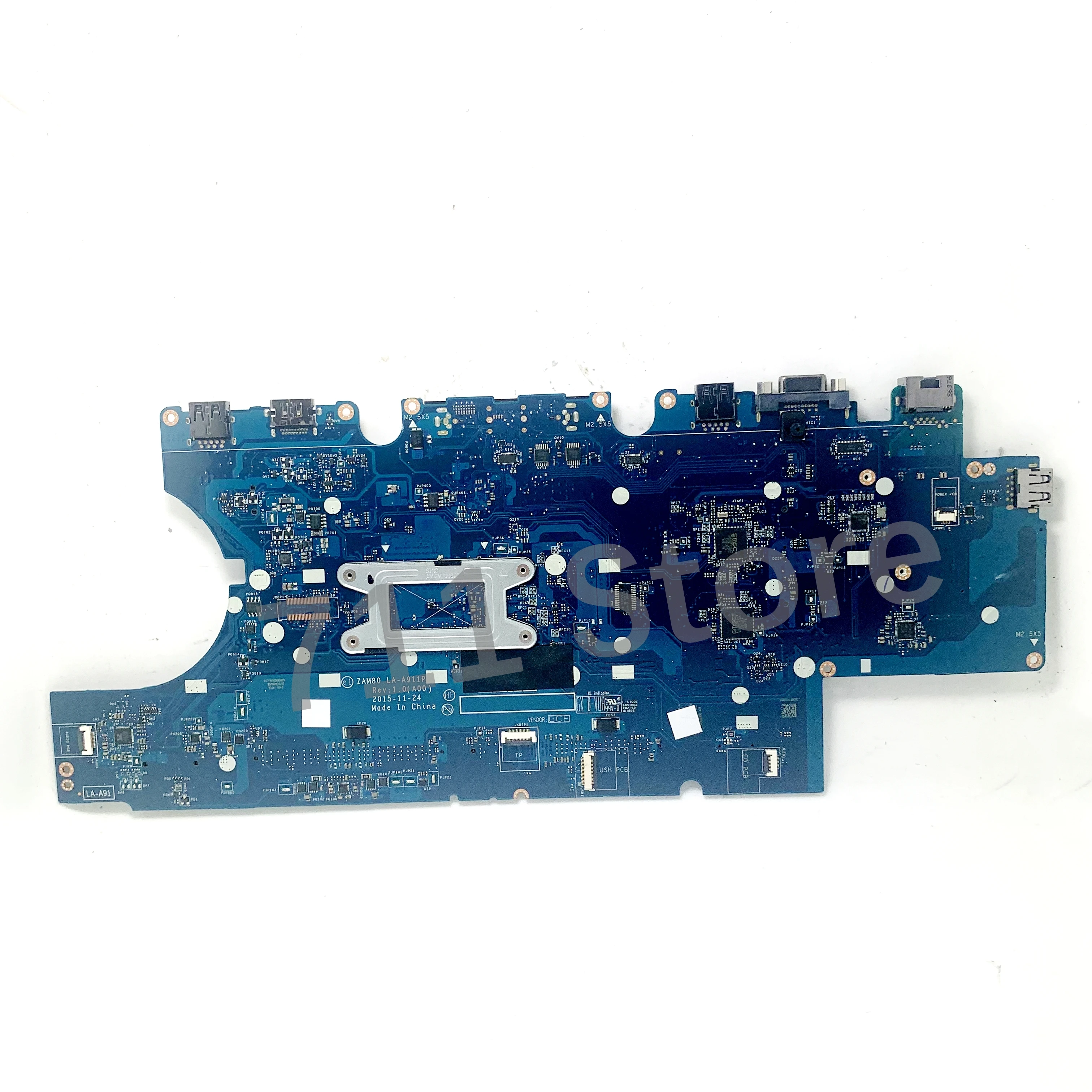 CN-0V82HM 0V82HM V82HM ZAM80 LA-A911P Mainboard For DELL E5550 Laptop Motherboard With SR23Z I3-5010U CPU 100% Fully Tested Good