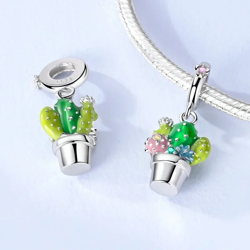 

925 Silver Blue Ocean Series Zircon Octopus Starfish Turtle Beads Charms Pendant Fit DIY Bracelet Women Jewelry Anniversary Gift