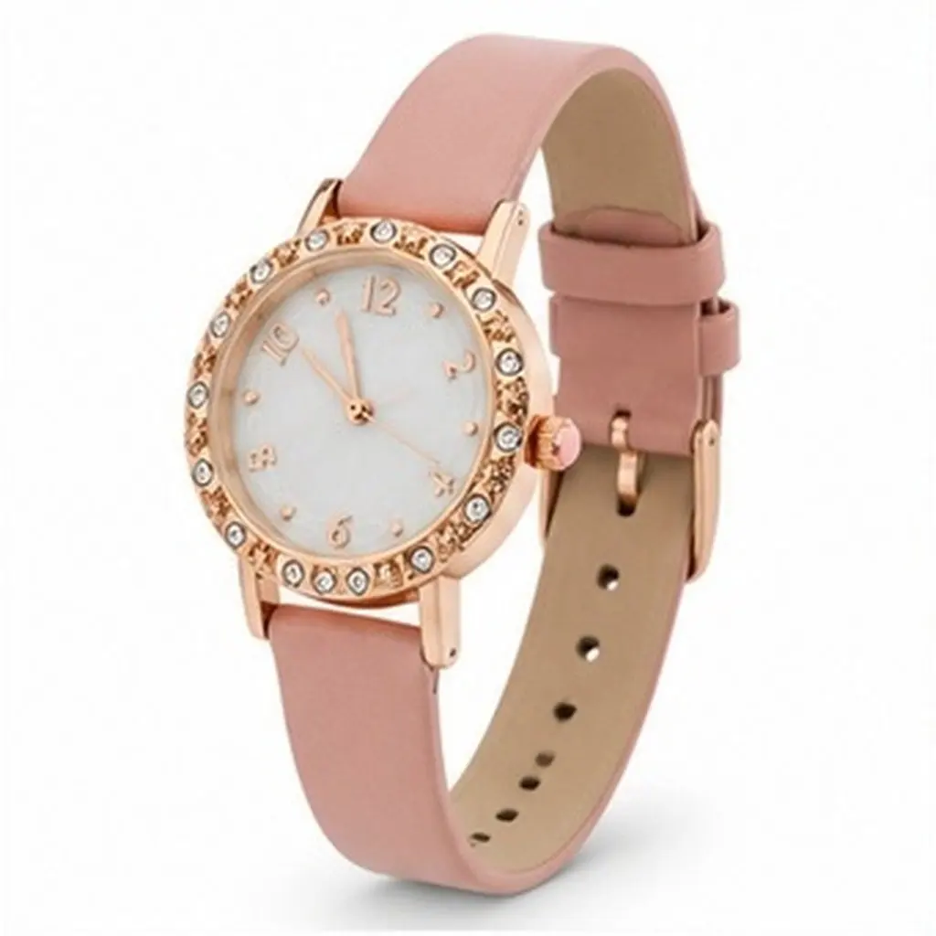 1pc Elegant Diamond-Paved Women Quartz Watch Waterproof Daily Wear Fashion Lady Wristwatch For Her