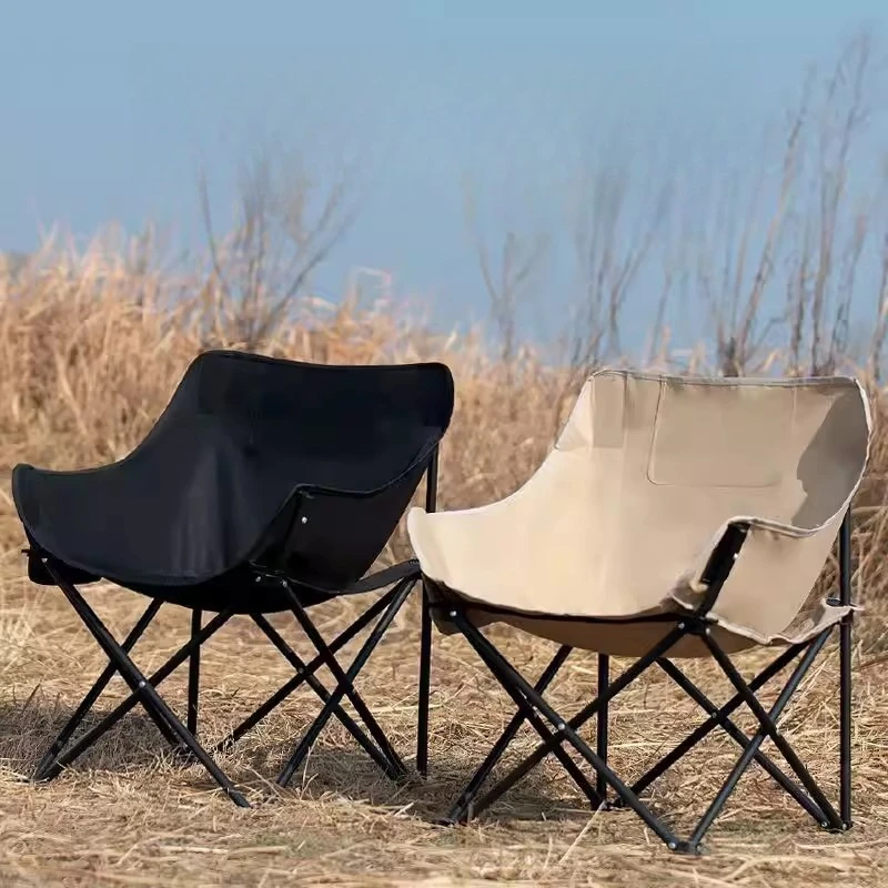 

Folding Lightweight Camping Chair For Fishing Outdoor Camping Chair Relaxing Backrest Sillon De Descanso Sports Entertainment
