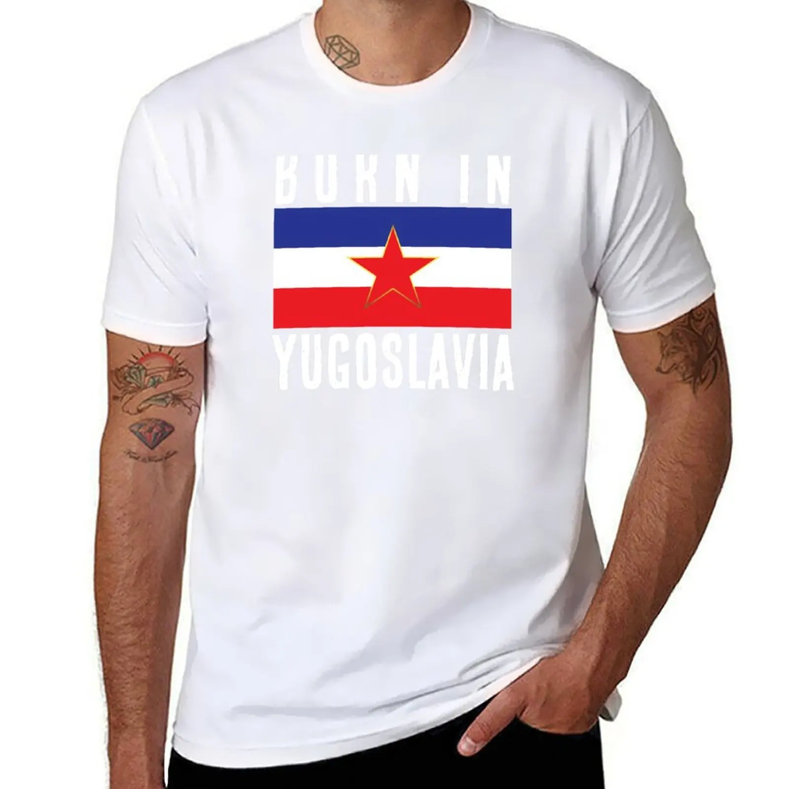 

T-Shirt cotton Yugoslavia Zastava Born t Grb In 100% shirts Ex 100% Jugoslavija SFRJ tshirt cotton