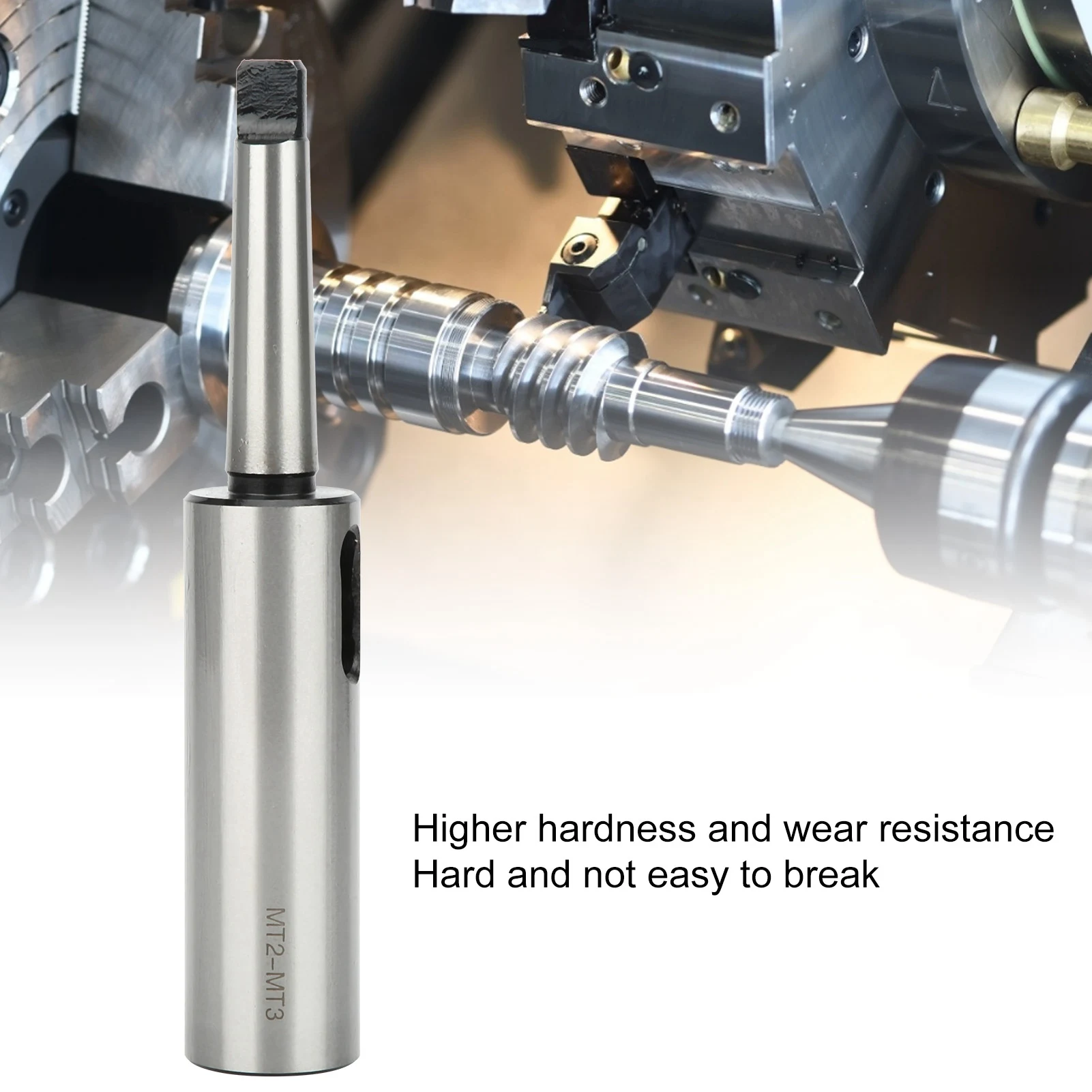 Reducing Sleeve Adapter Taper Drill Sleeve High Speed Steel Reducing Adapter for Lathe Milling MT2 to MT3 Reducing Drill Sleeve