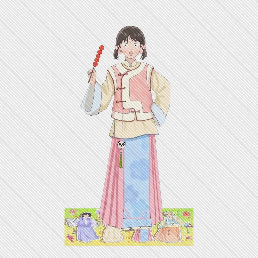 Skip and Loafer Acrylic Keychain Stand Model