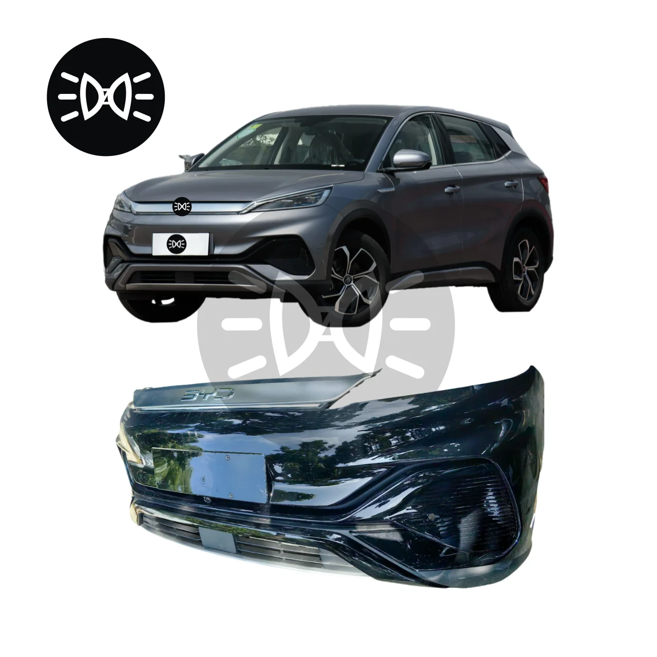 2022-2024 BYD Atto 3 BYD Yuan PLUS Original Second-hand Disassembled Front Bumper High Quality Hot Sale