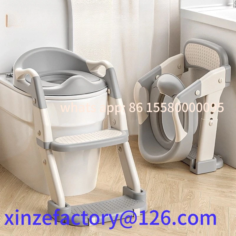 

Customizable Warming Children's Toilet Seat Portable Step-assisted Children's Toilet Seat Foldable Baby Toilet Seat Merdiven Ka