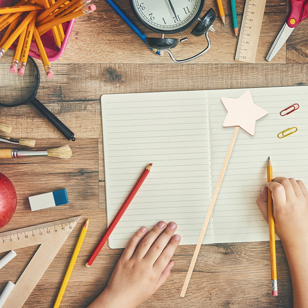 

12pcs Diy Fairy Wand Unfinished Wooden Craft Kit Hand Painting Graffiti For Kids Creative Art Activity Game Gift 8-12 Girls