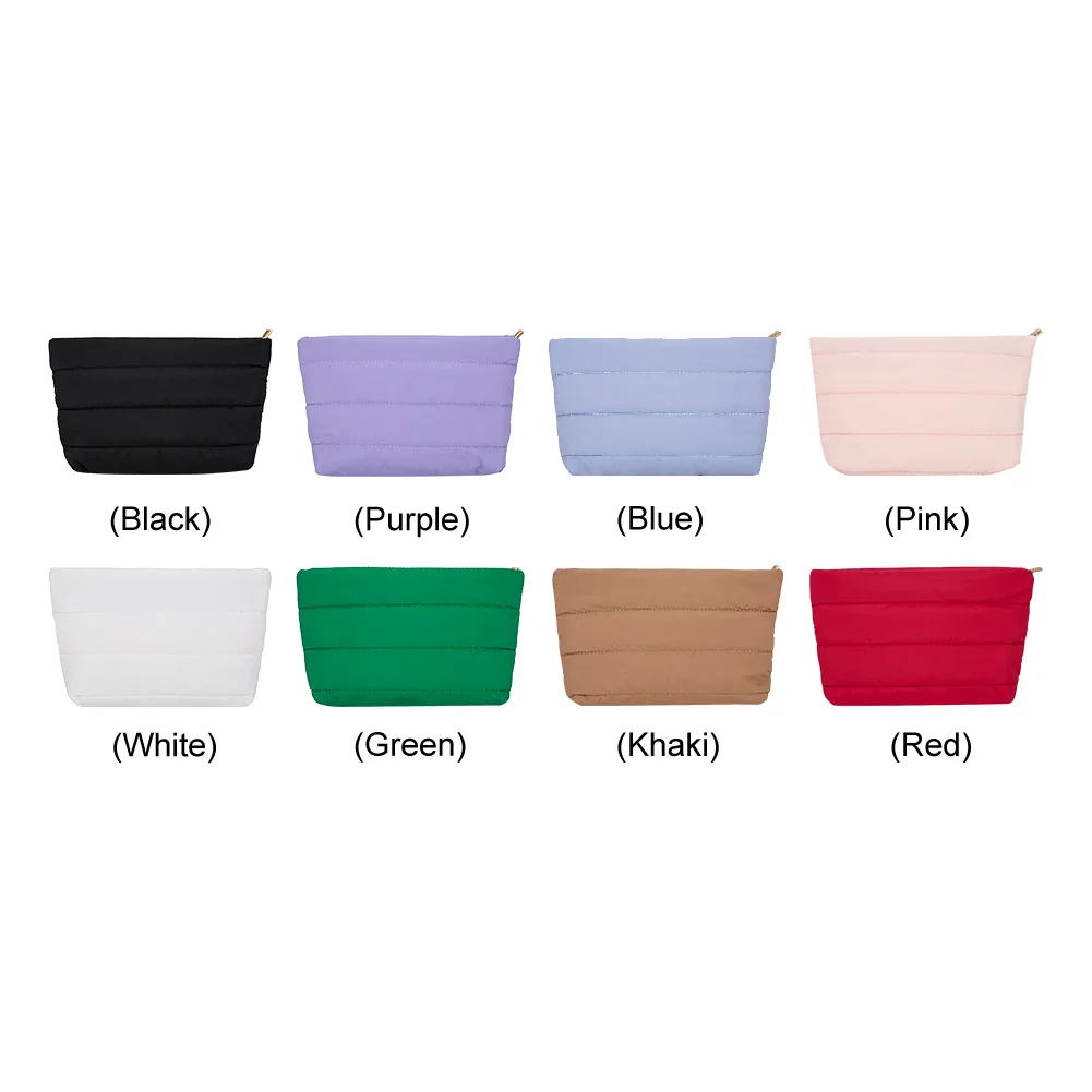 

Women Cosmetic Quilted Bag Makeup Storage Clutch Bags Organizer Pouch Travel Makeup Brushes Case Handbag for Makeup Lipsticks