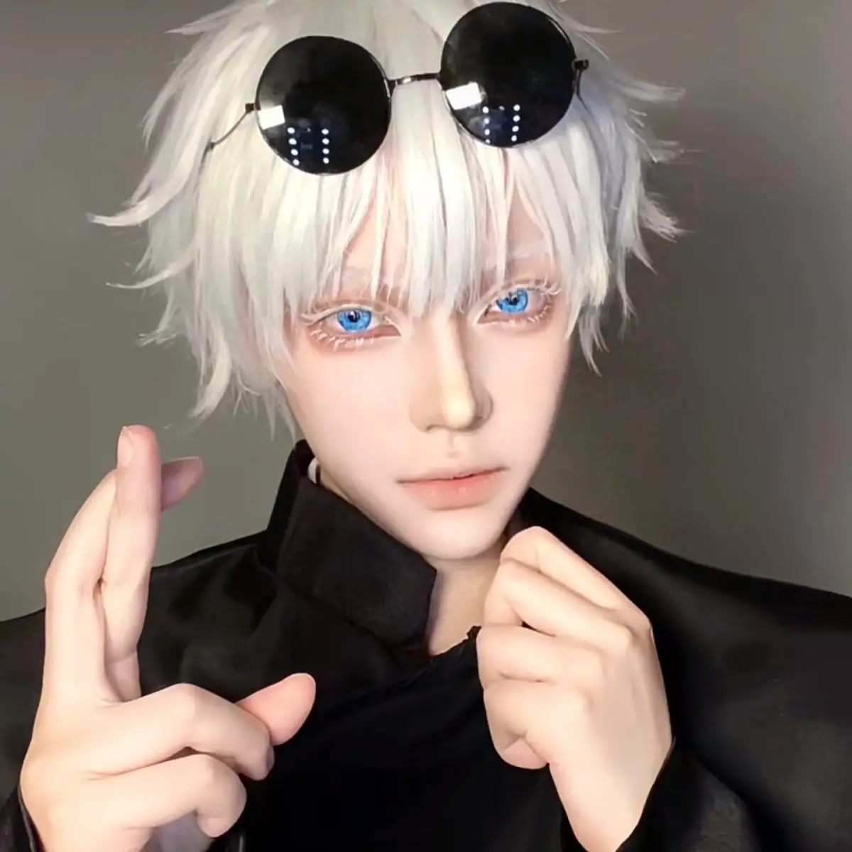 JeweLens 1 Paar Satoru Gojo Cosplay blaue Farbe Kontaktlinsen Jujutsu Kaisen Anime Softlens 14,5 mm – Detail 3