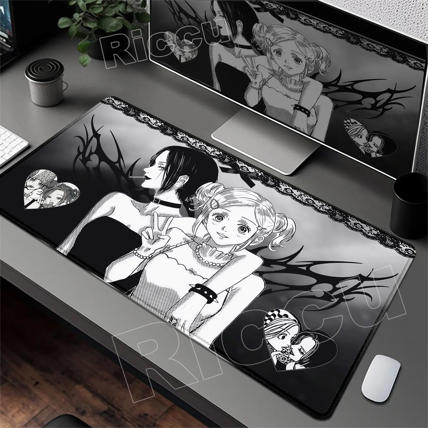 

New Pretty Anime Girl Nana Mousepad Gamer Office Accessories Desk Mat Computer Mouse Mats Large Gaming Keyboard Carpet Mouse Pad