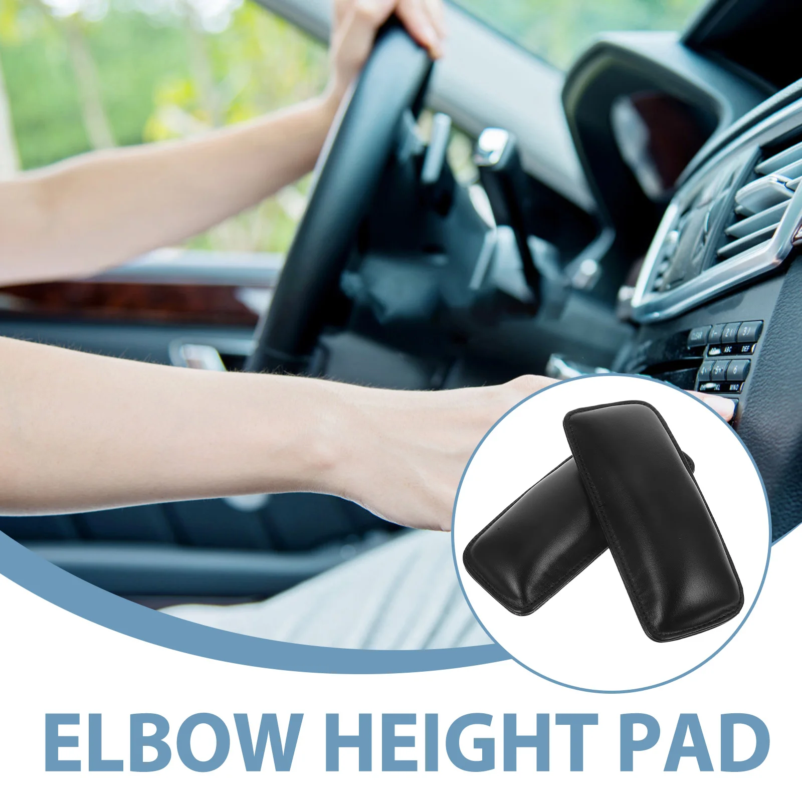 

2 Pcs Car Knee Pads Center Console Pillow Leg Elbow Cushion Armrest Support Cushions Central