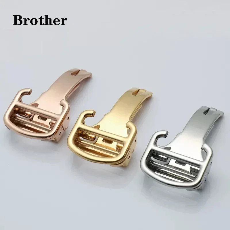 

316L Stainless Steel Watch Buckle for Cartier Watch Blue Balloon Watches Butterfly Folding Buckle Clasp 12mm 14mm 16mm 18mm 20mm