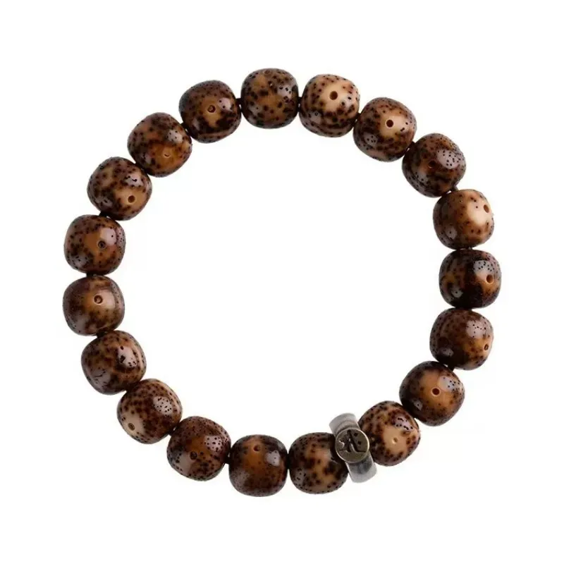 Aged Chenzi Xingyue Bodhi Jadeized 2026 Chinese Zodiac Guardian Buddha Bracelet for Men & Women, Lucky Ethnic Gifts