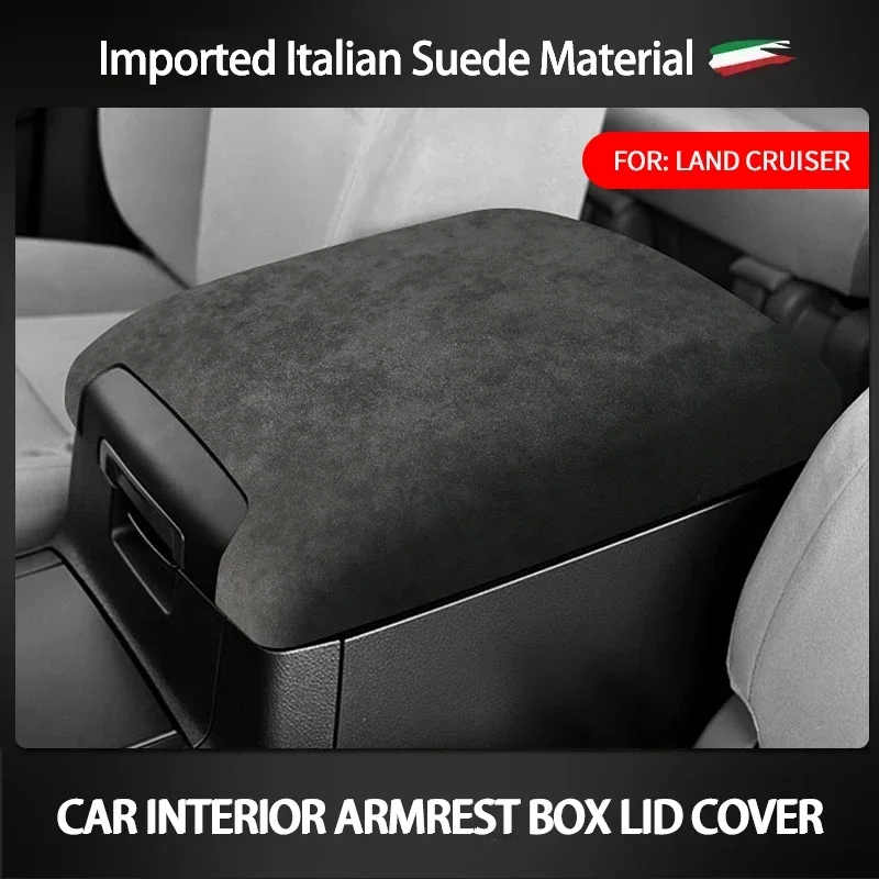 

Suede For Toyota Land Crusier Lexus LX Series 2010 -2022 Car Armrest Box Lid Cover Case All-inclusive Protective Panel