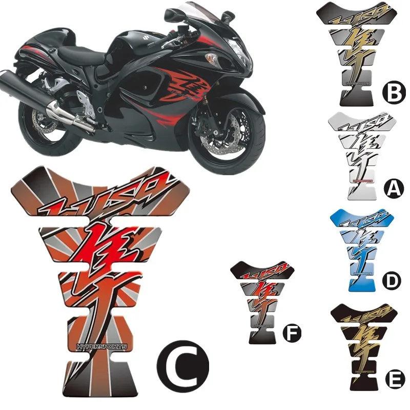 For Suzuki Motorcycle Tank Pad Protector 3D Gel Sticker Decal - C Hayabusa GSX1300R GSXR1300