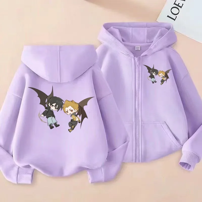سويت شيرت بسحاب للأطفال، هوديي مطبوع عليه رسوم متحركة Q-إصدار الرسوم المتحركة، قميص عصري كاجوال للرجال والنساء #3