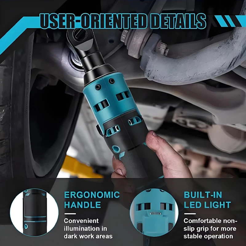 

⛓️Makita 18V Cordless Ratchet Wrench 3/8 Inch Electric Rechargeable Screwdriver Nut Removal Tool For Fastening And Loosening