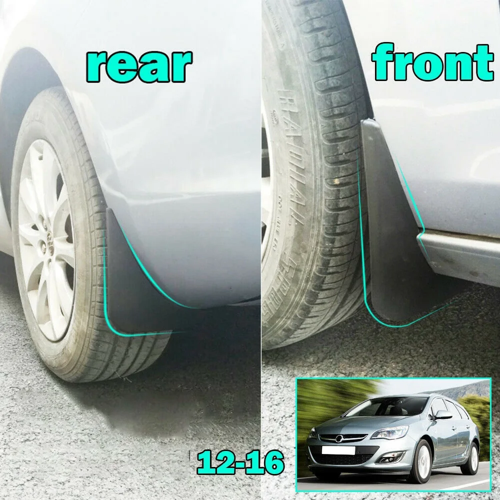 Mud Flaps for Vauxhall Opel Astra J Buick Verano 2010-2016 Mudflaps Splash Guards Mud Flap Mudguards