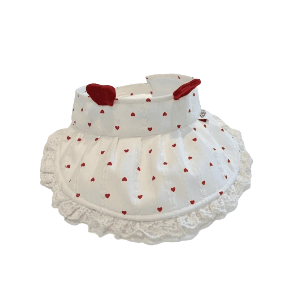 

Sweet Summer Children's Sun Hat Large Brim with Lace Edge Sun Protection Hat Outdoor Visor Cap No Top Sunshade