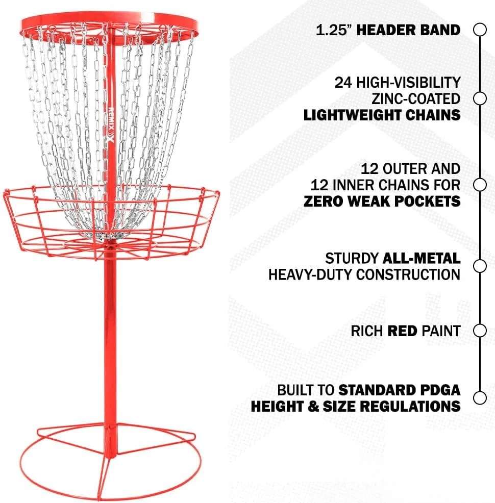 

24-Chain Practice Basket for Disc Golf - Choose Your Color·Factory Direct Sales