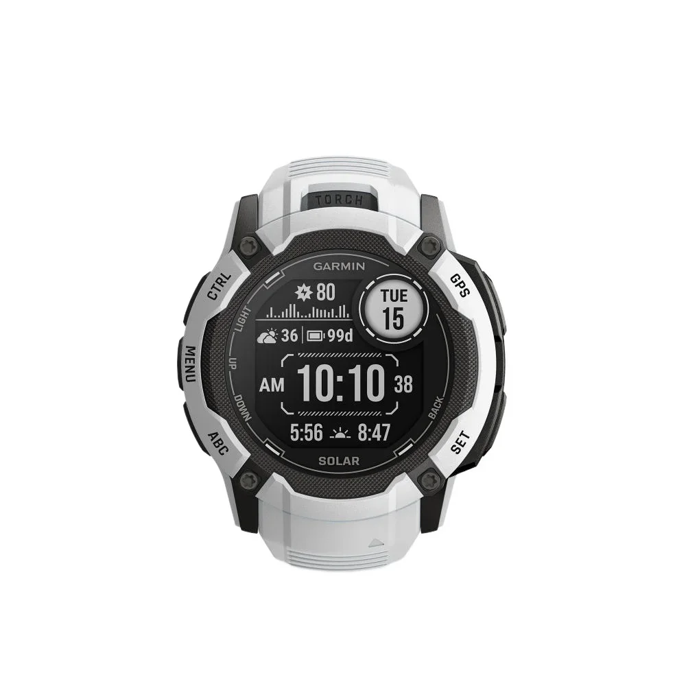 Instinct 2X Solar (50mm) - Bold, Rugged GPS Smartwatch with Built-in LED Flashlight and Solar Charging