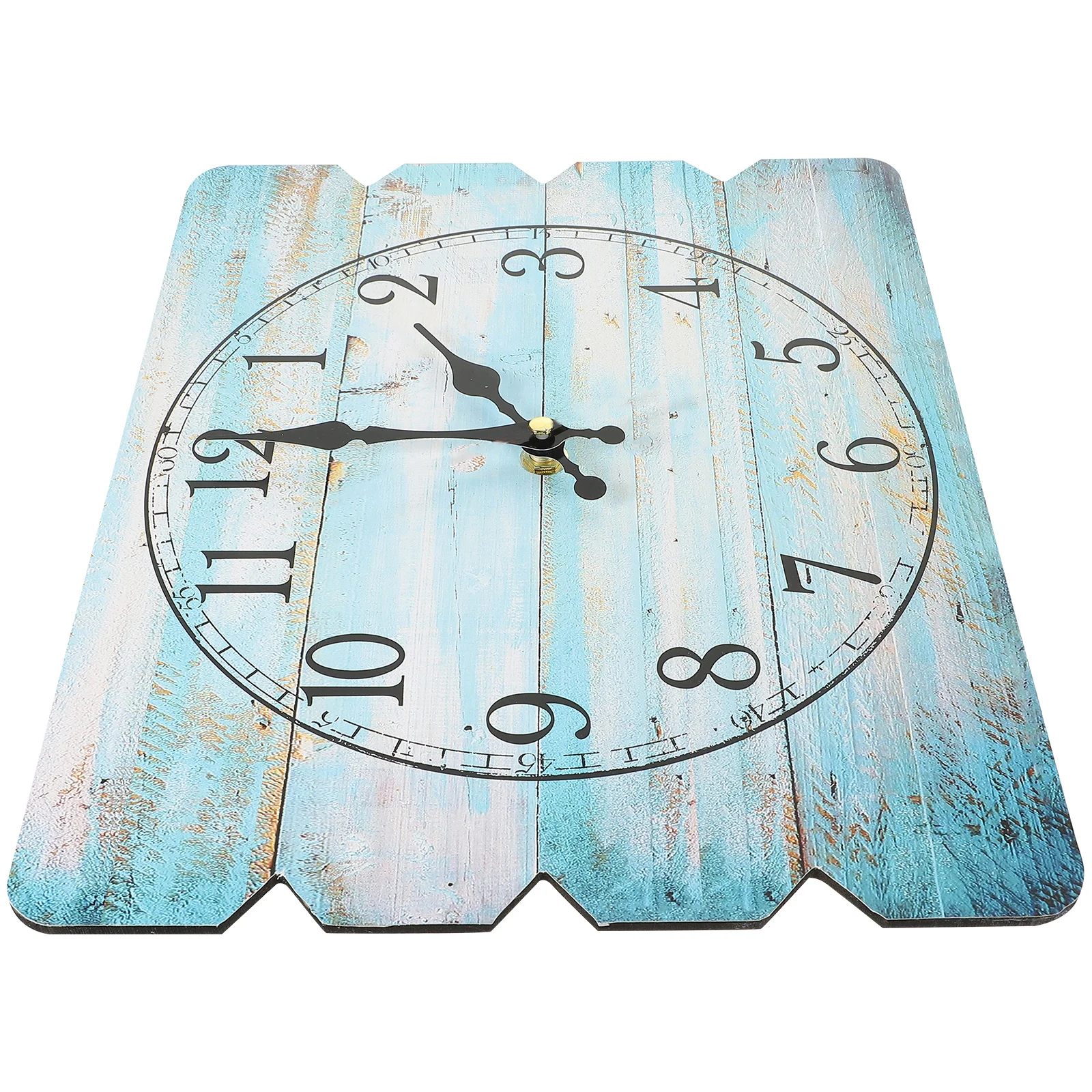 

Vintage Style Rustic Wooden Wall Clock Large Arabic Numerals Silent Design Bedroom Living Room Decor Wooden Wall Clock