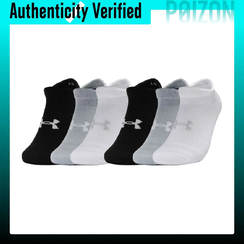 Under Armour Under No Show Socks Unisex 6 Pack 1382611-002