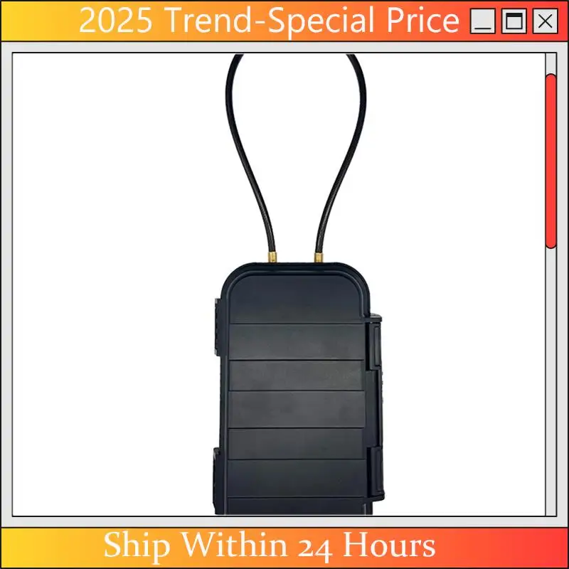 

Portable Storage Box 4-Digit Combination Lock With Steel Wire Anti-Theft Beach Box Outdoor Camping Sports
