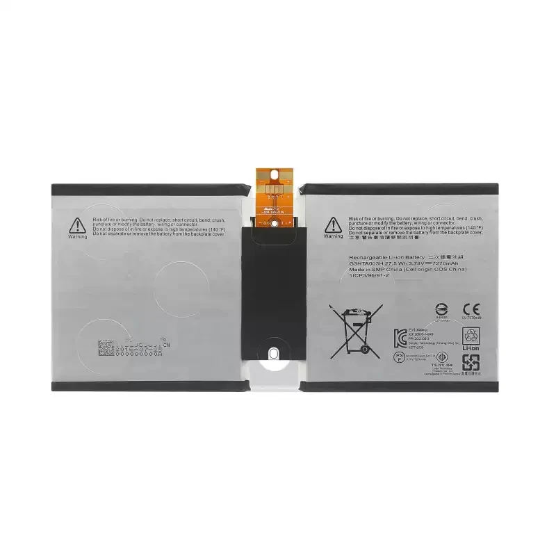 

G3HTA007H G3HTA003H Battery For Microsoft Surface 3 1645 1657 Series Tablet PC 1ICP3/96/91-2 3.78V 7270mAh 27.5WHAh