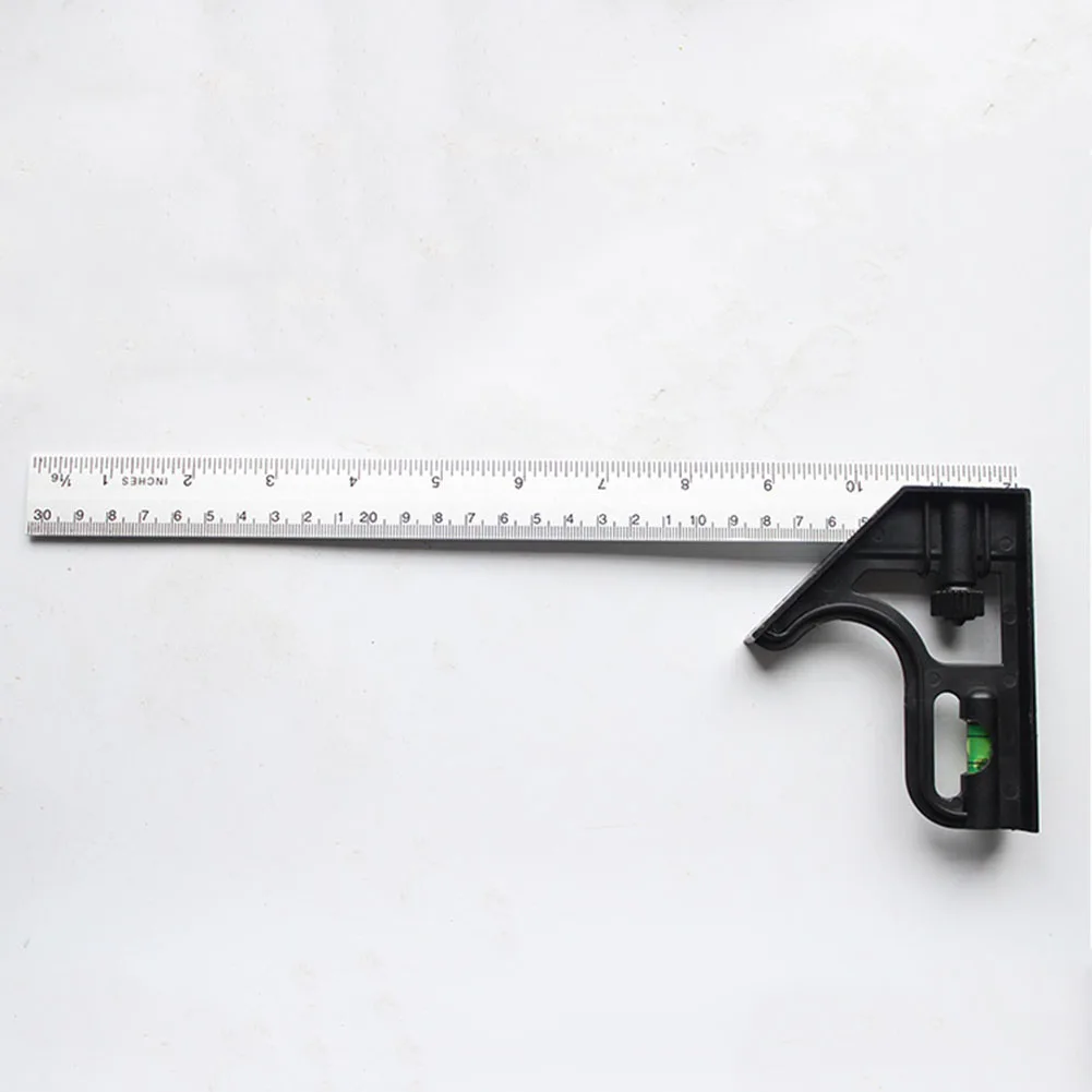 Metric Combination Angle Square Plastic Combination Finder Level Tool Ruler Square 90° Angle Use WearResistance